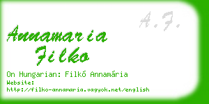 annamaria filko business card