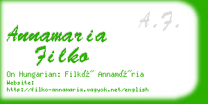 annamaria filko business card